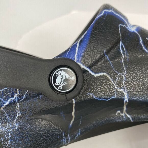 Crocs Bistro Work Clog Slip Resistant, Men's size M6 W8 Black/Lightning Bolts. - Picture 7 of 10